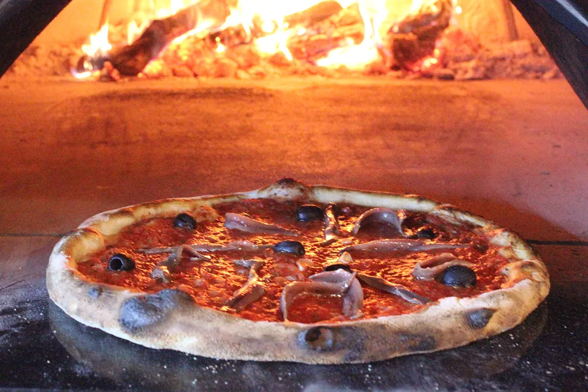 Pizza Celou en pizzería de Vilanova